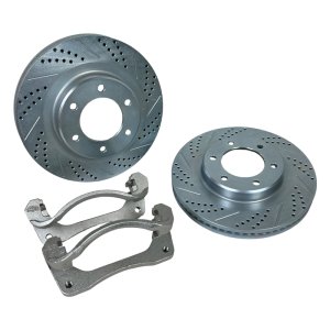 Ford Bronco Brake Rotor (2) - Front - Baer Brakes - Big Claw Performance Rotors, Cross-Drilled and Slotted - `21-`26